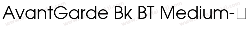 AvantGarde Bk BT Medium字体转换